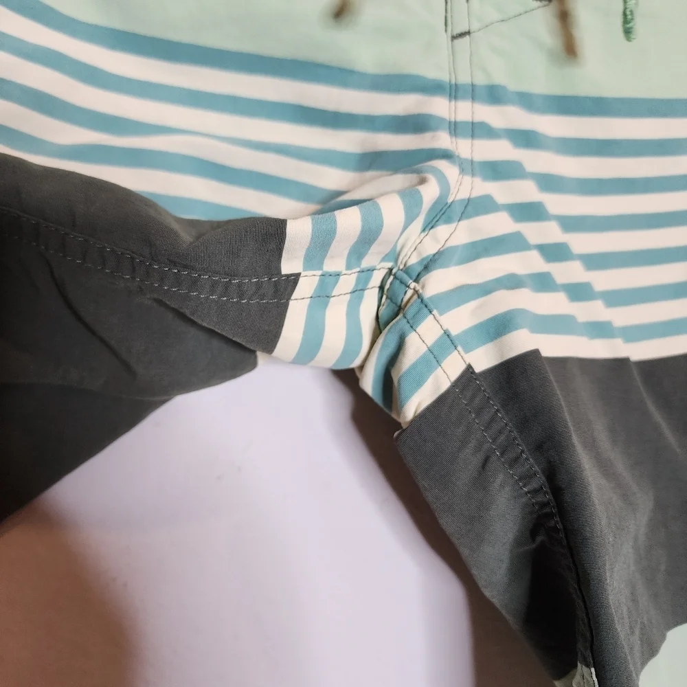 Patagonia Boys‎ 16 board shorts green blue stripe